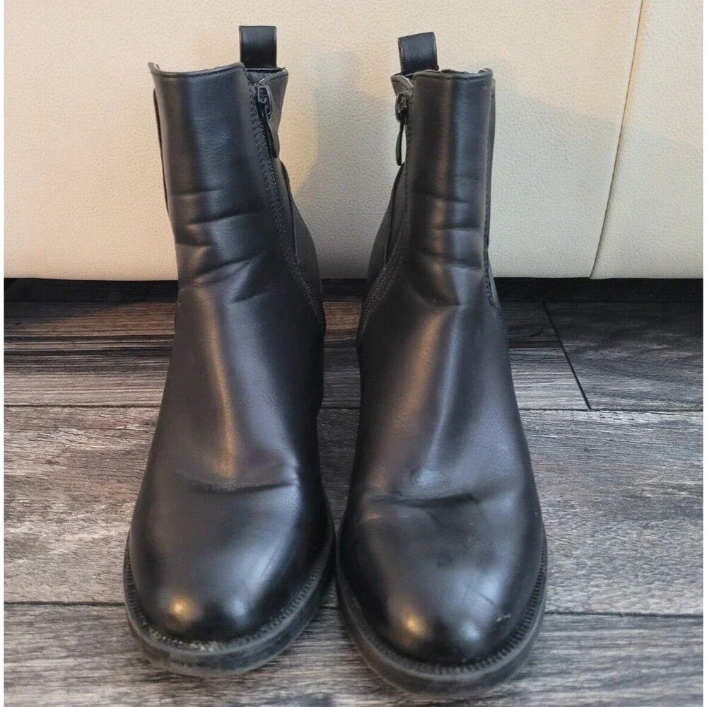 Super Made Side Zip Boots Womens Size 38 Black 3